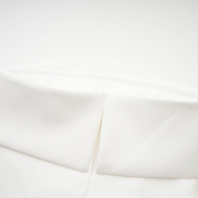 Eulalia White Mini Dress Off Shoulder Puff Skirt
