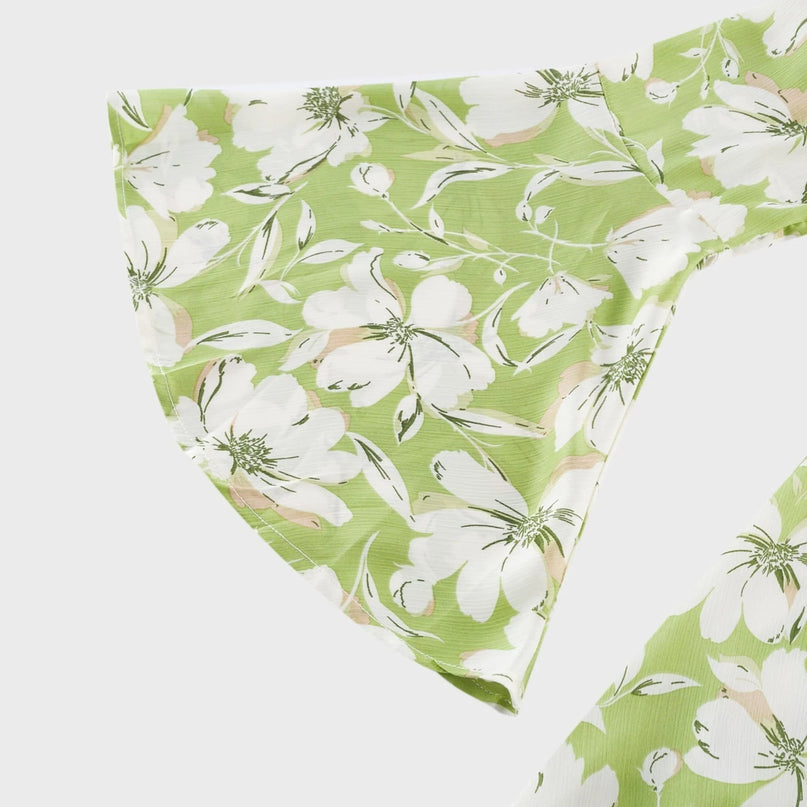 Éva floralprint crystalembellished midi dress