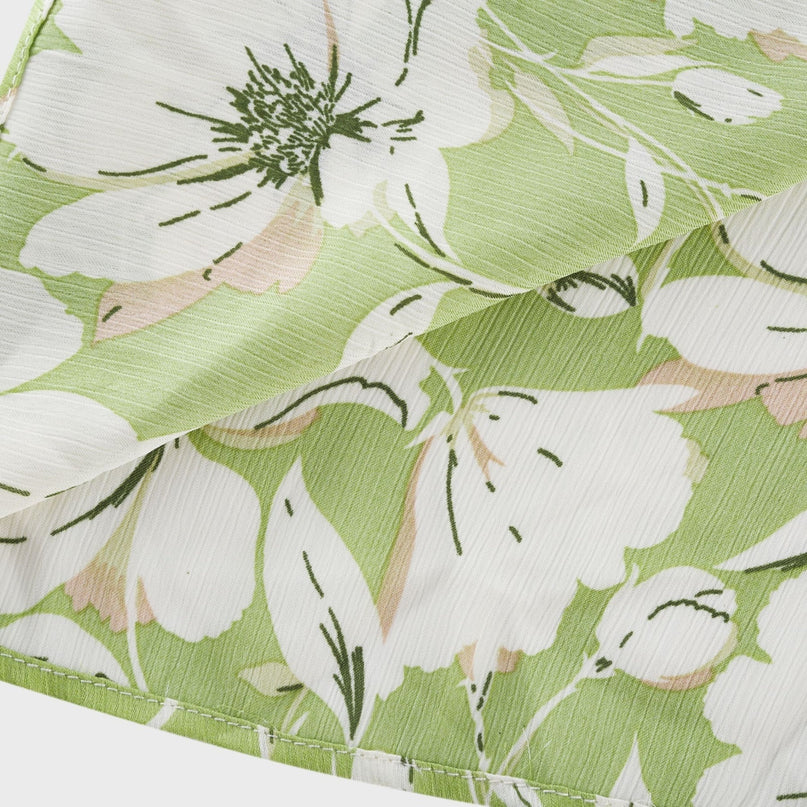 Éva floralprint crystalembellished midi dress