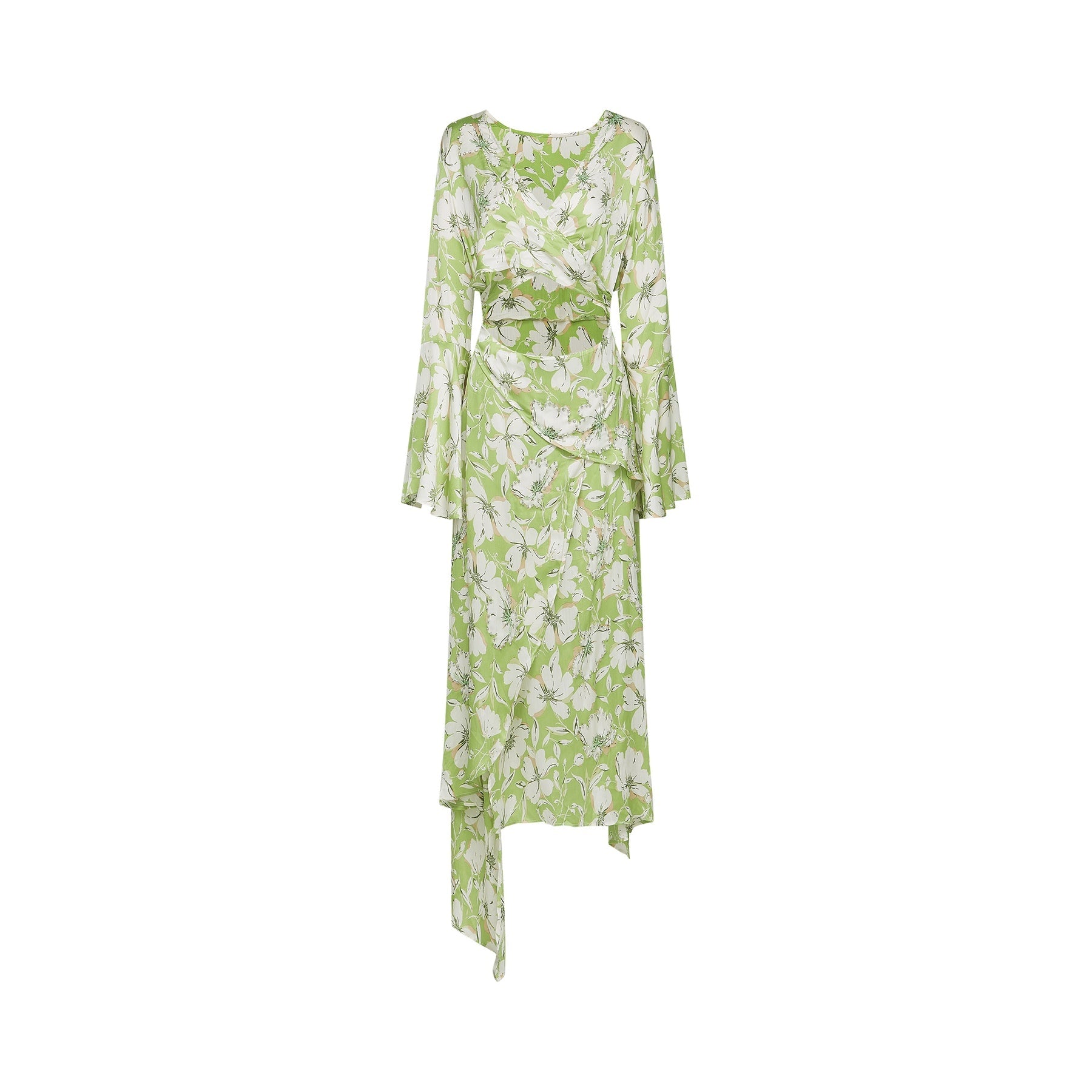 Éva floralprint crystalembellished midi dress