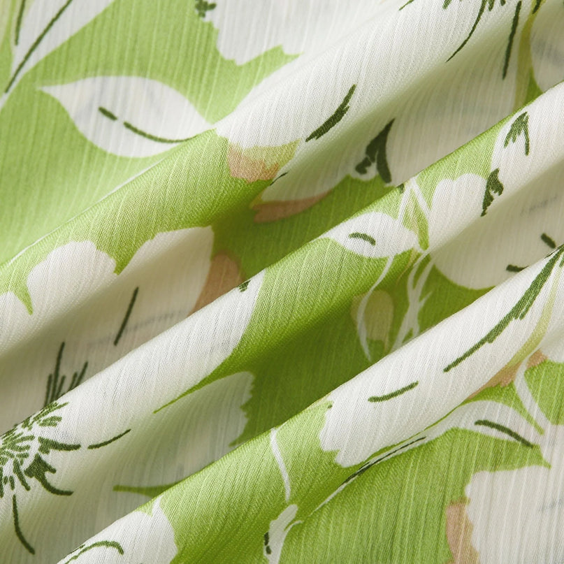 Éva floralprint crystalembellished midi dress