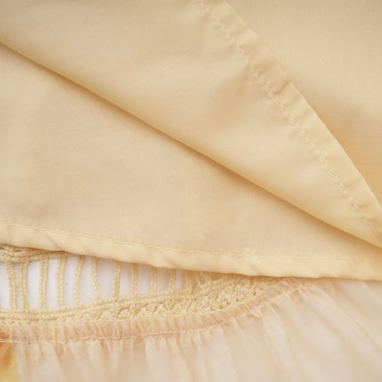 Éva yellow floralprint blouse  skirt matching set