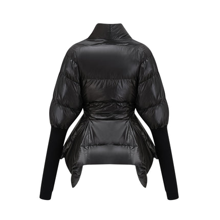 Everleigh Black Padded Jacket Batwing Duvet Knit Trim