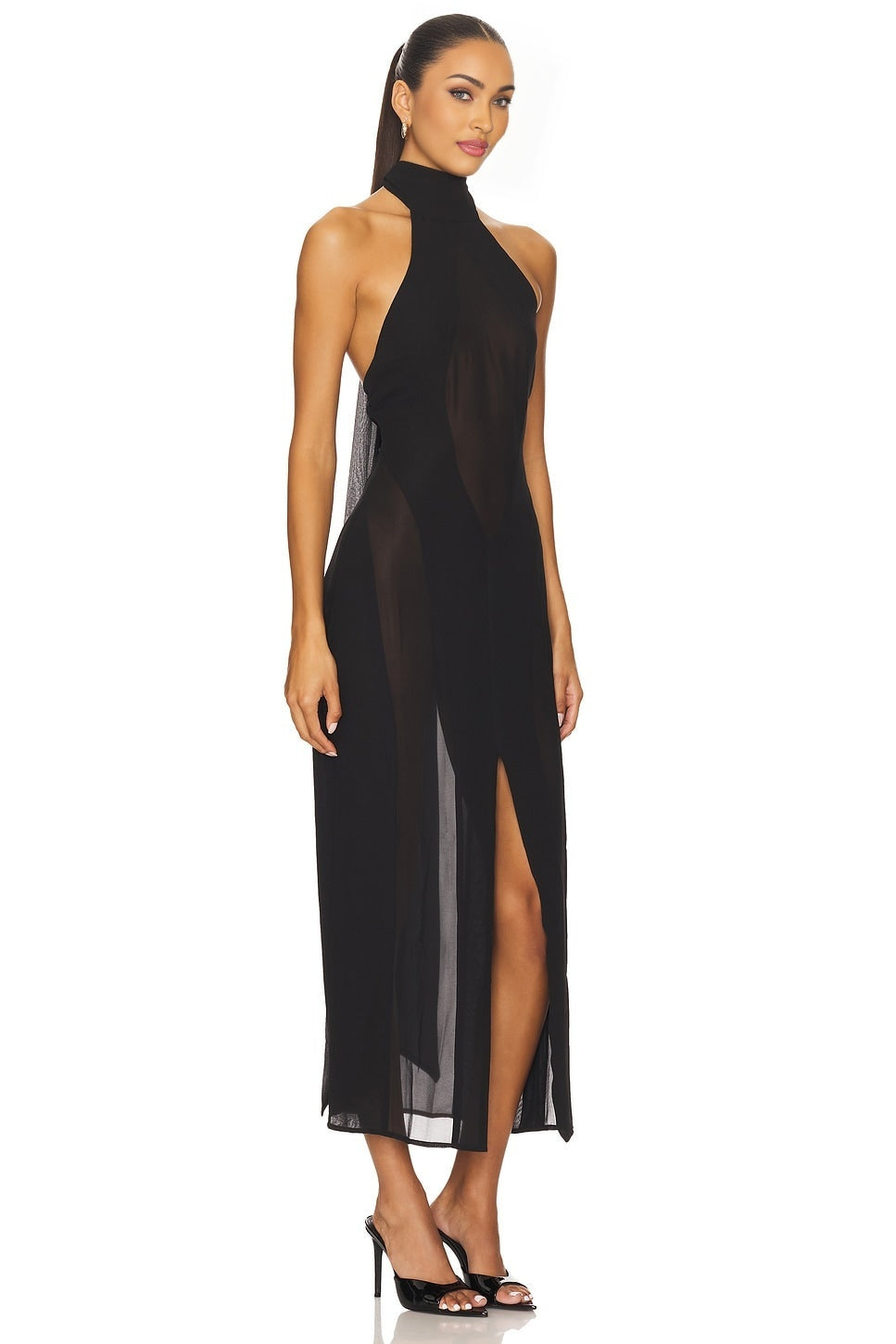 Koemi Sheer Panel Dress GUIZIO