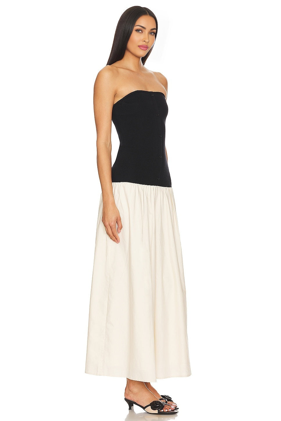 Tanner Combo Dress Line & Dot