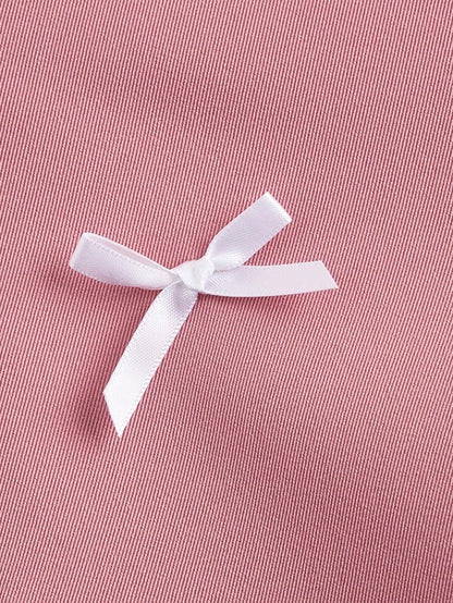 Fashion Bowknot Decorated Straight Leg Pants
