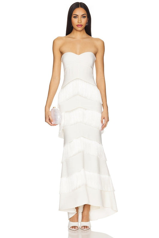 x Hera Fringe Maxi Dress House of Harlow 1960