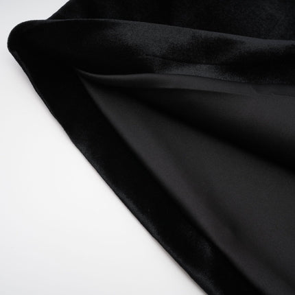 Felicita Black Crystal Embellished Ankle Length Dress Sleeveless Side Slit Rear Zip Fastening 100% Polyester