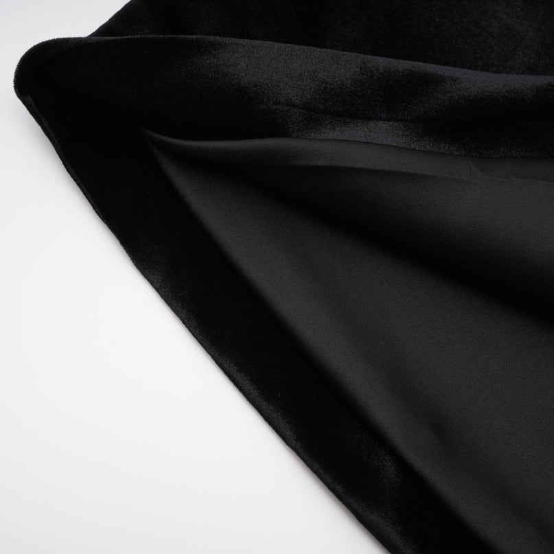 Felicita Black Crystal Embellished Ankle Length Dress Sleeveless Side Slit Rear Zip Fastening 100% Polyester