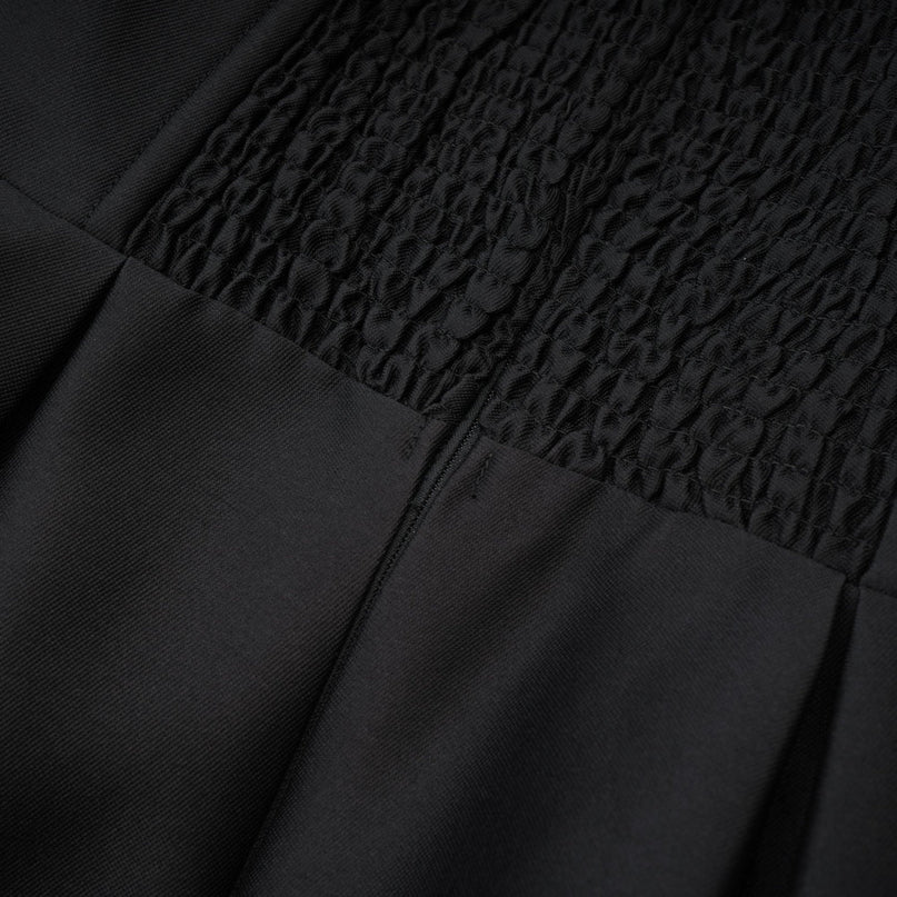 Felisara black bowknot midi dress