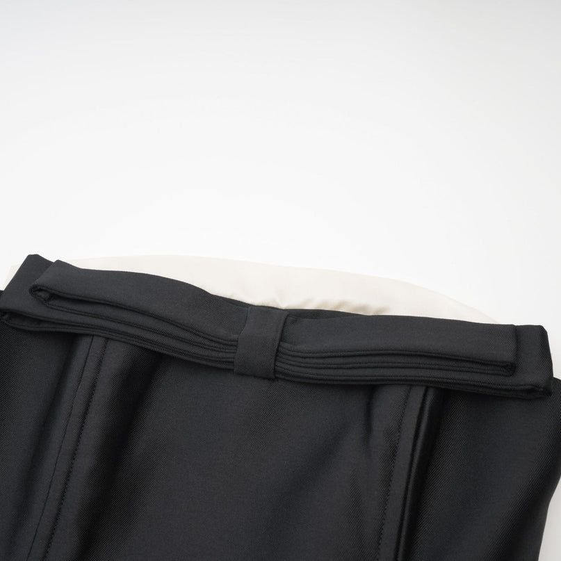 Felisara black bowknot midi dress