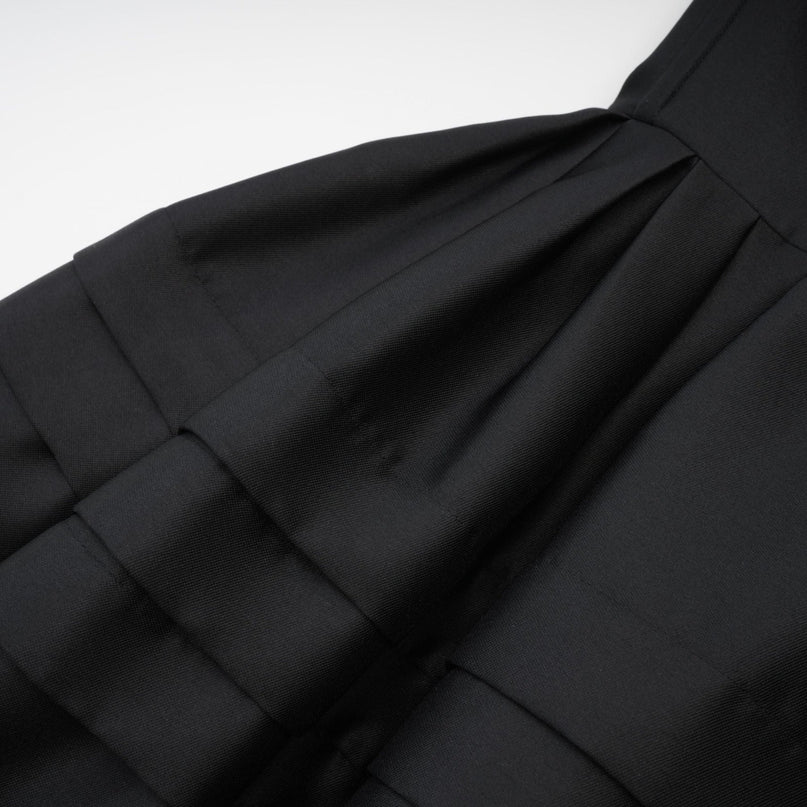 Felisara black bowknot midi dress