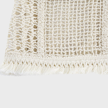 Fiona Neutrals Off The Shoulder Knitted Skirt Top Set