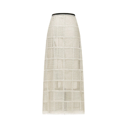 Fiona Neutrals Off The Shoulder Knitted Skirt Top Set
