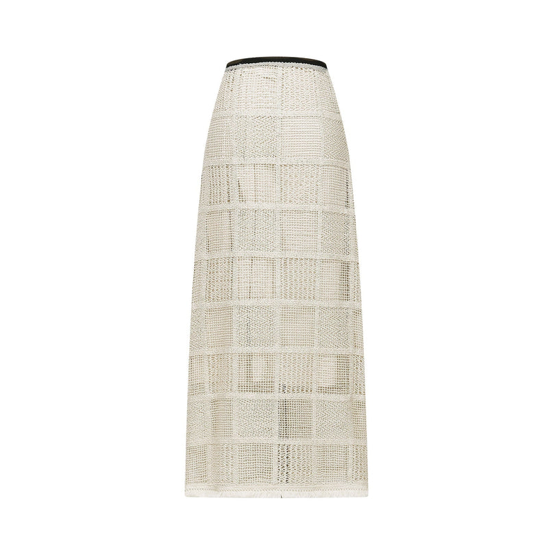 Fiona Neutrals Off The Shoulder Knitted Skirt Top Set