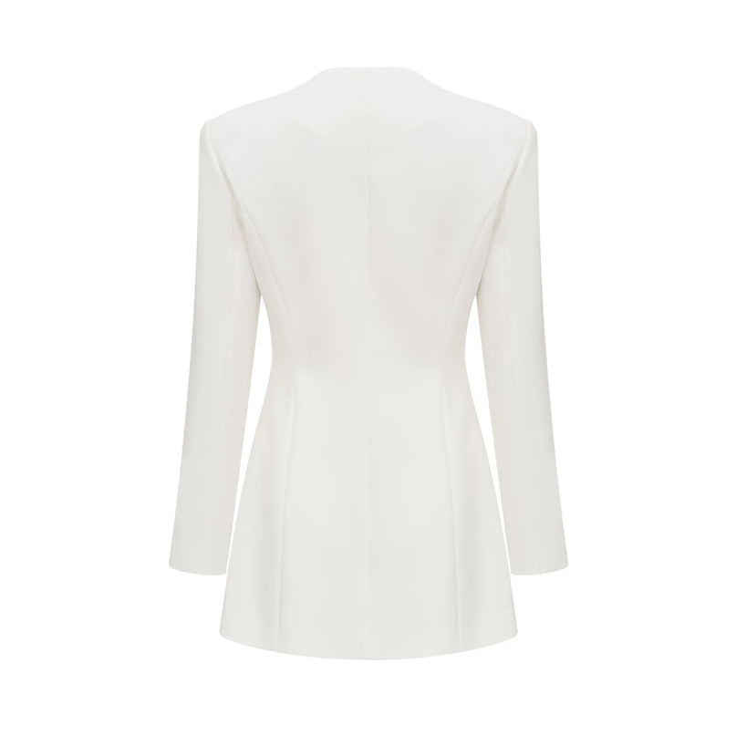 Fionnghuala white crystal mini dress