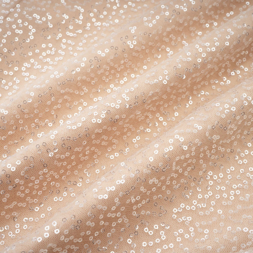 Flavia Neutrals Maxi Dress with Sequin and Faux-Pearl Embellishments