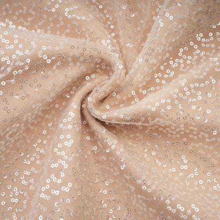 Flavia Neutrals Maxi Dress with Sequin and Faux-Pearl Embellishments