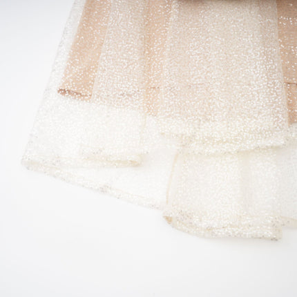 Flavia Neutrals Maxi Dress with Sequin and Faux-Pearl Embellishments