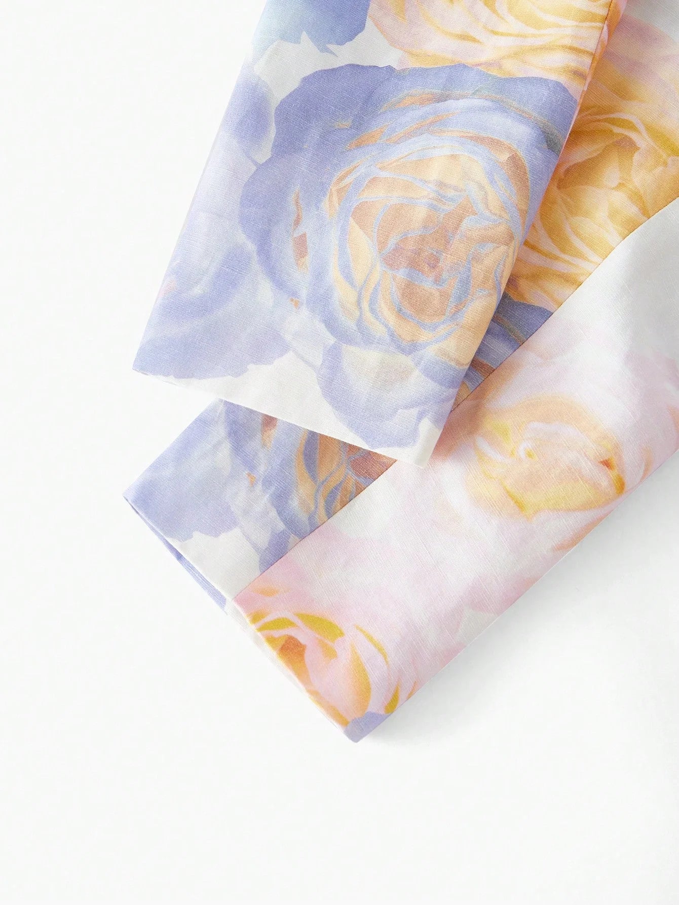 FLORAL PRINT DOUBLE BUTTON BLAZER