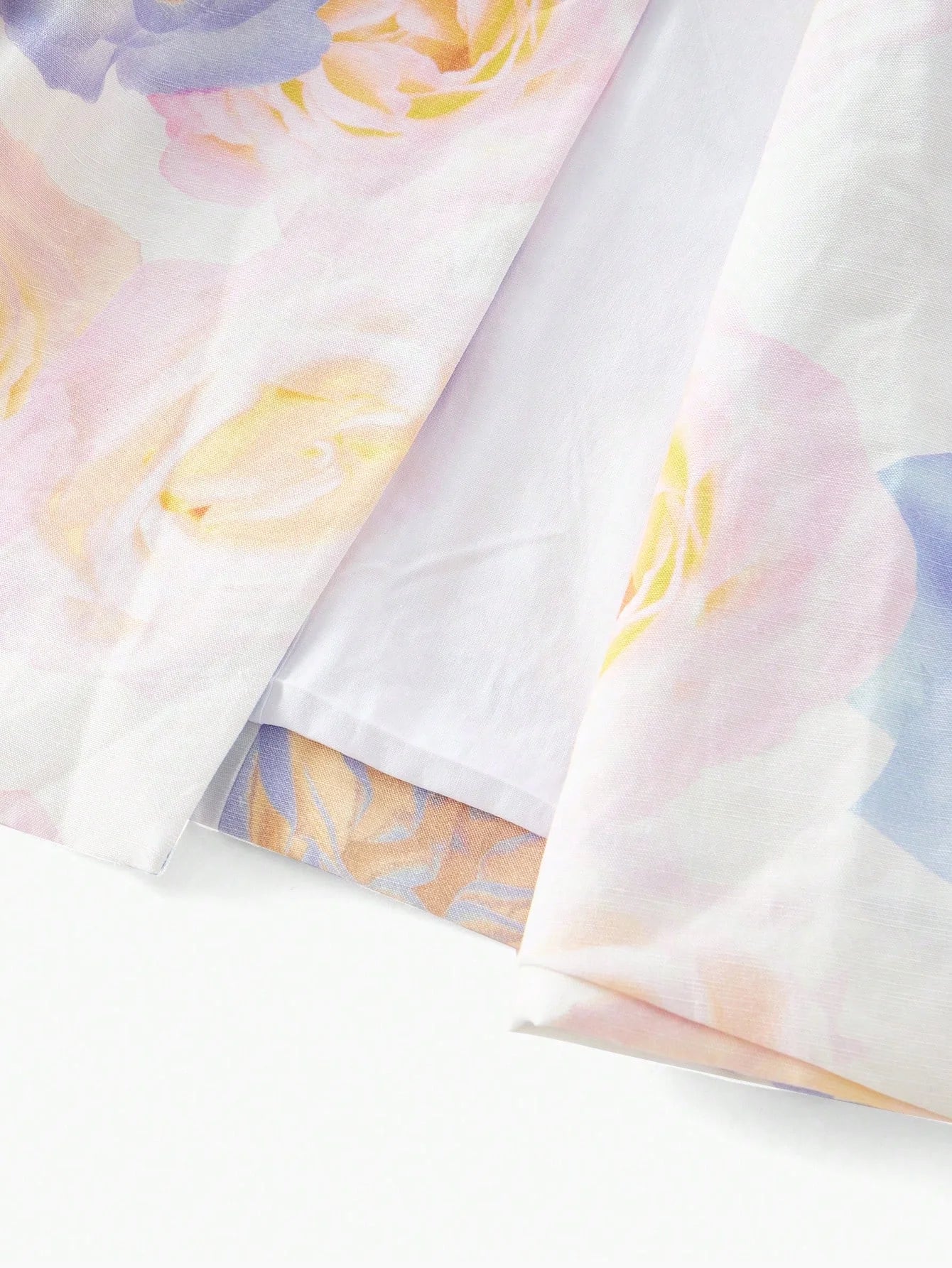 FLORAL PRINT DOUBLE BUTTON BLAZER