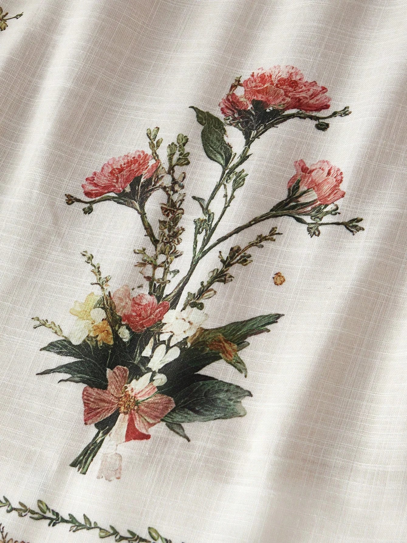 FLORAL PRINT RUFFLE HEM CAMI DRESS