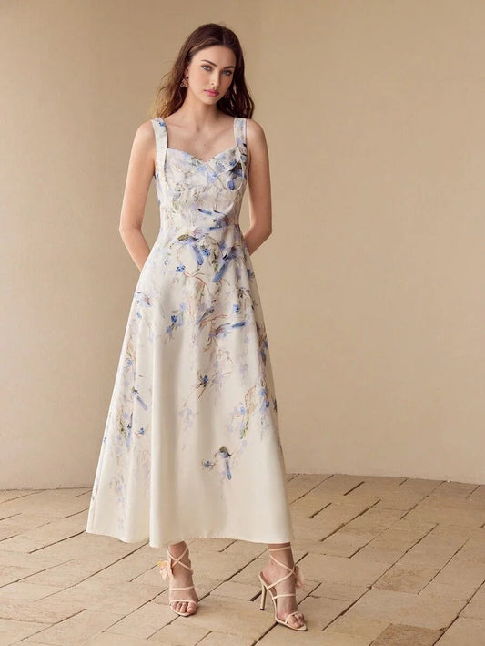 FLORAL PRINT TANK DRESS