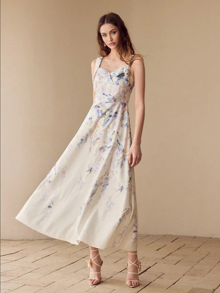 FLORAL PRINT TANK DRESS