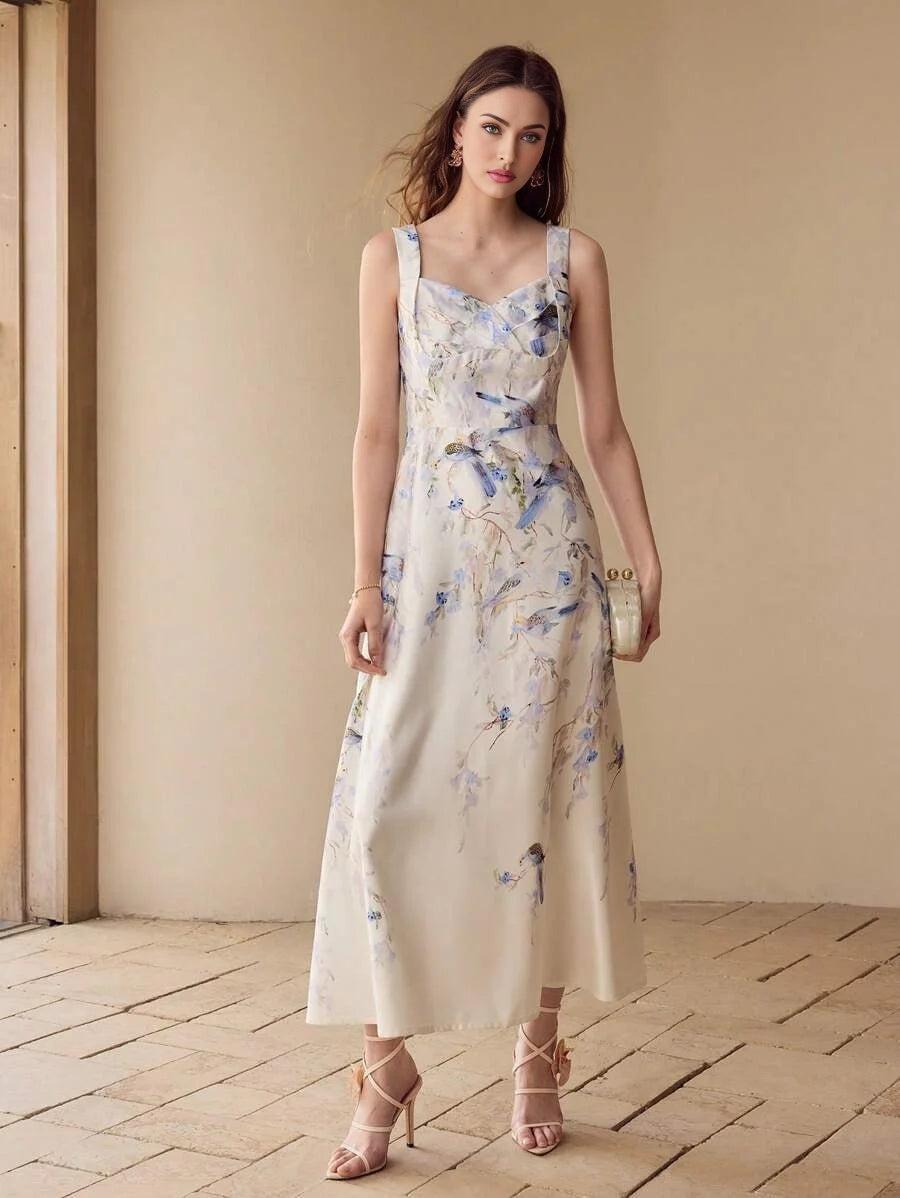 FLORAL PRINT TANK DRESS