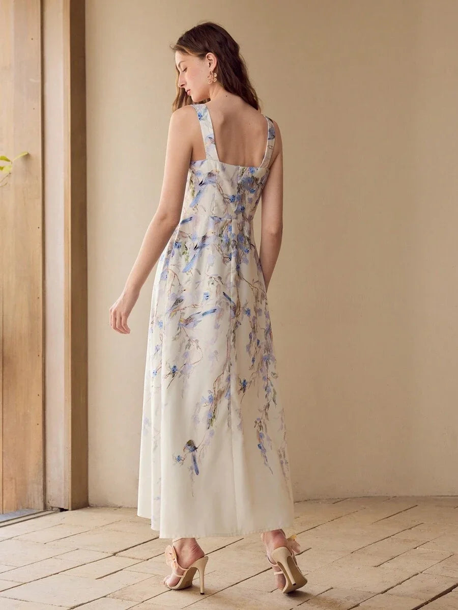 FLORAL PRINT TANK DRESS