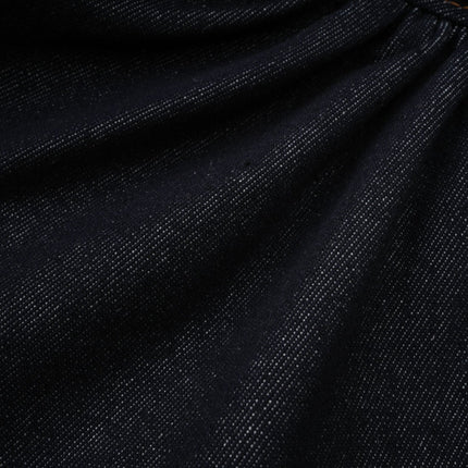 Florence Indigo Blue Ruffled Denim Mini Skirt