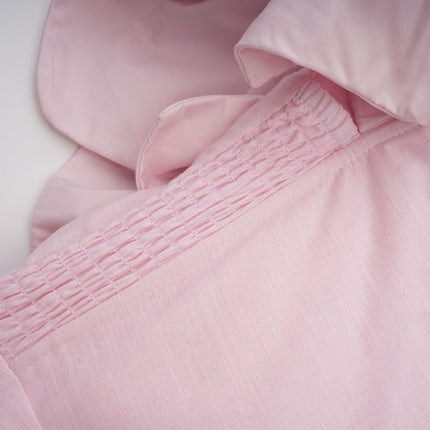 Fortuna Pink Off-Shoulder Midi Dress with 3D Petal Detailing