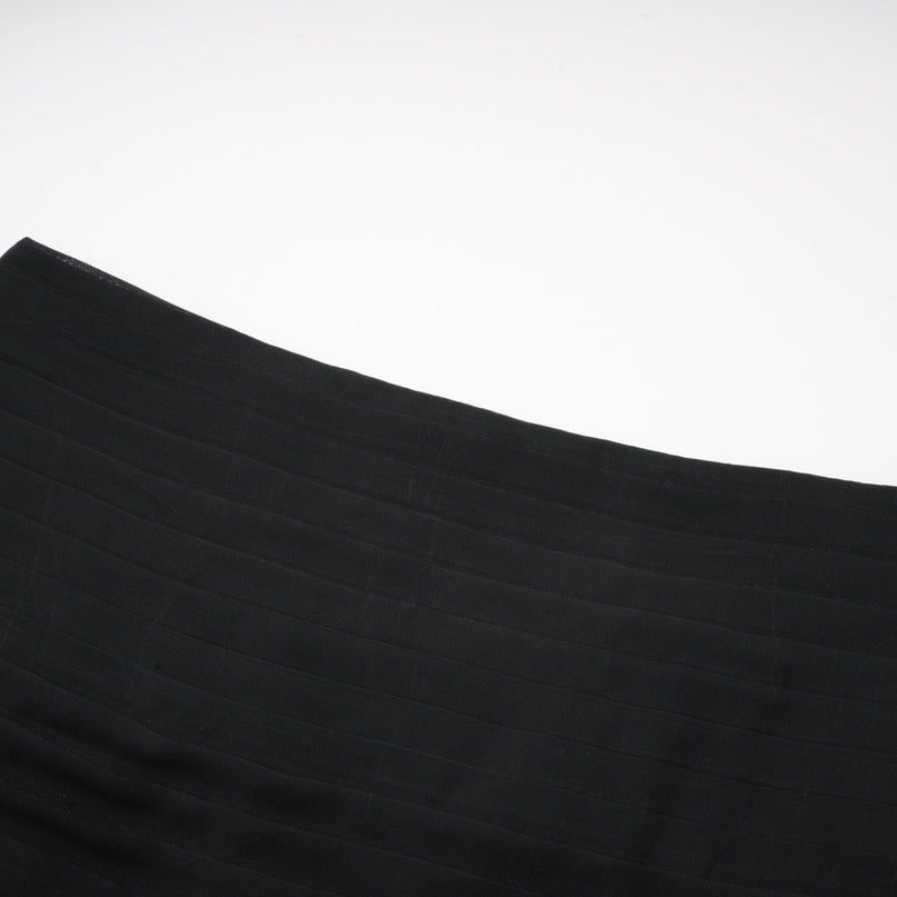 Francesca Black Maxi Dress with Tulle Pleat Ruched and Ruffled Detailing 100% Polyester