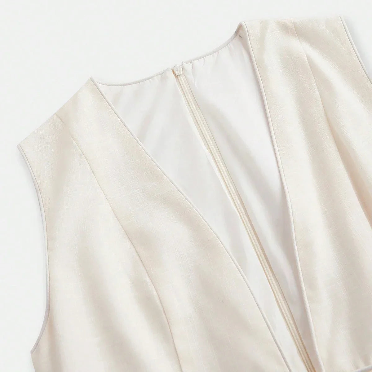 French Style Deep V Neck Positioning Print Sleeveless Midi Floral Dress For Women