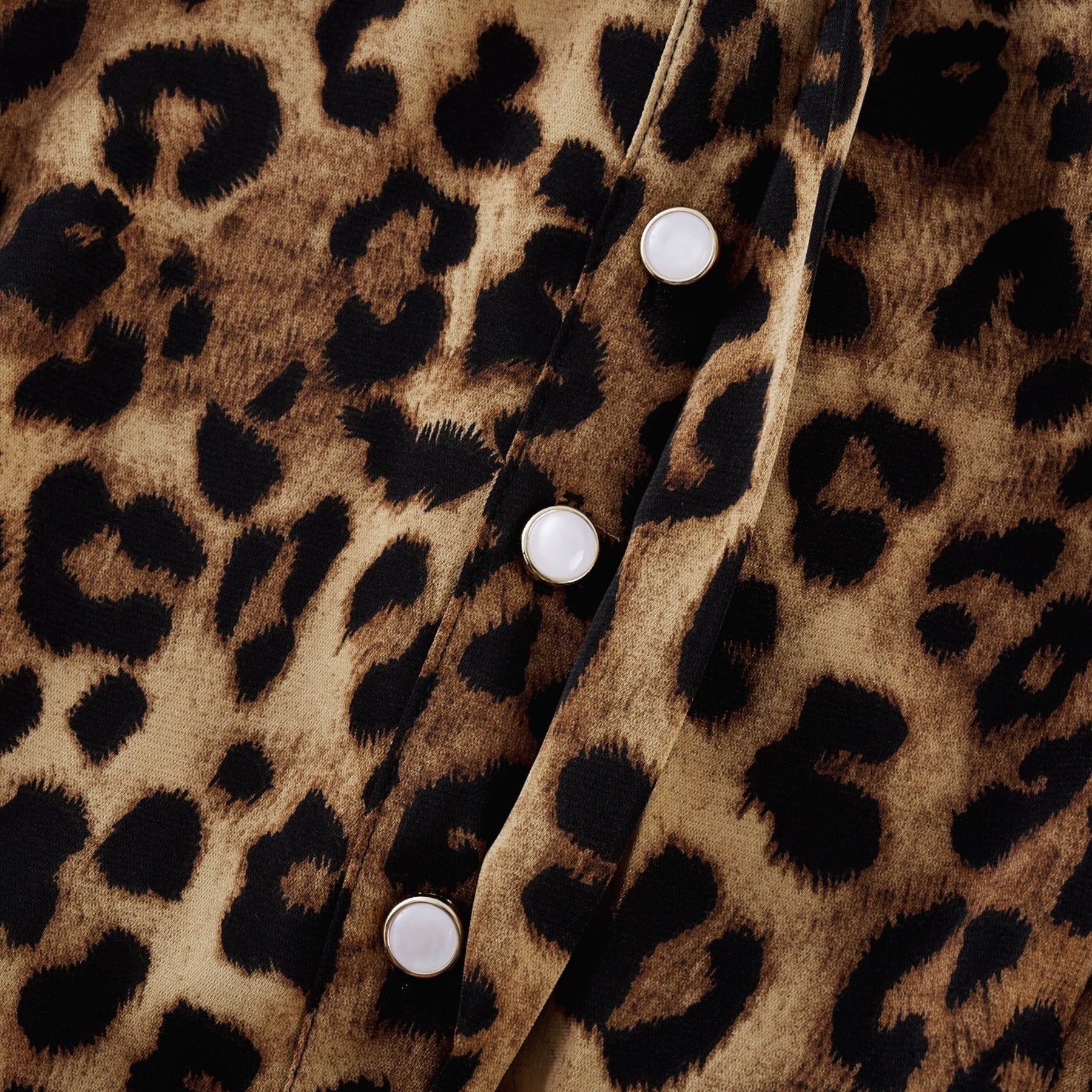 Geneviève leopardprint midi dress