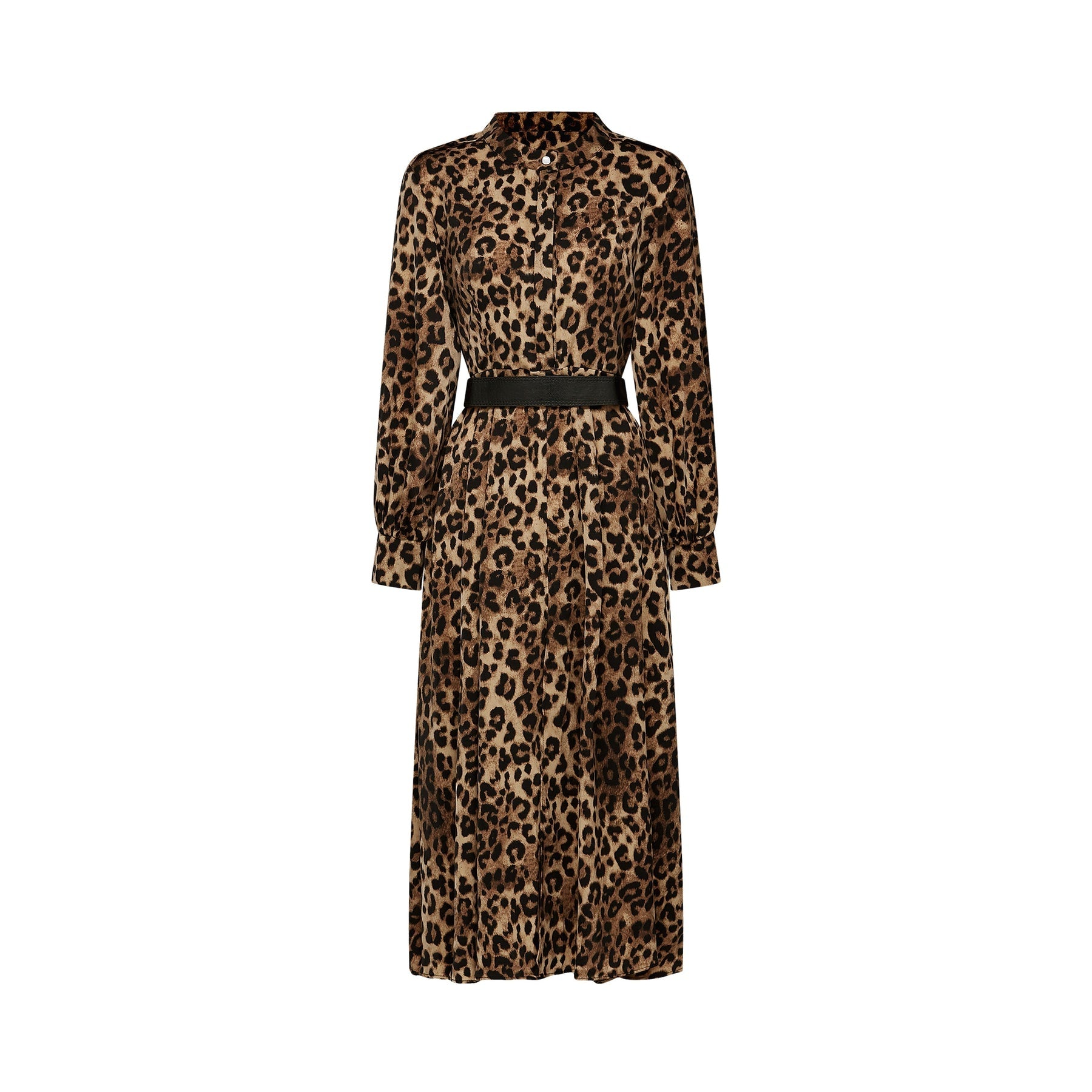Geneviève leopardprint midi dress