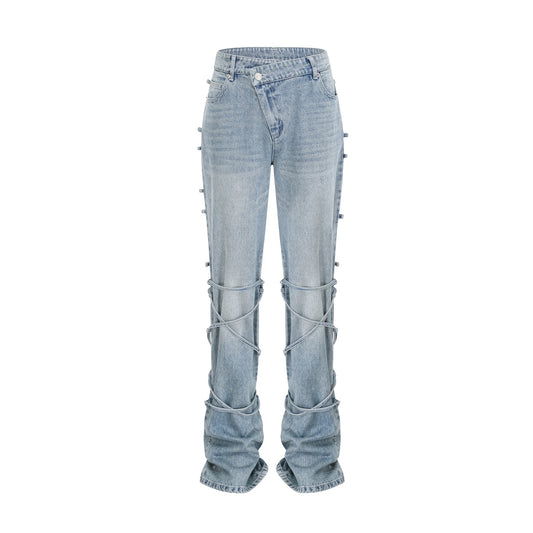Géraldine strapdetail jeans