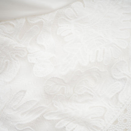 Ginetta White Midi Dress Panelled Cut Out