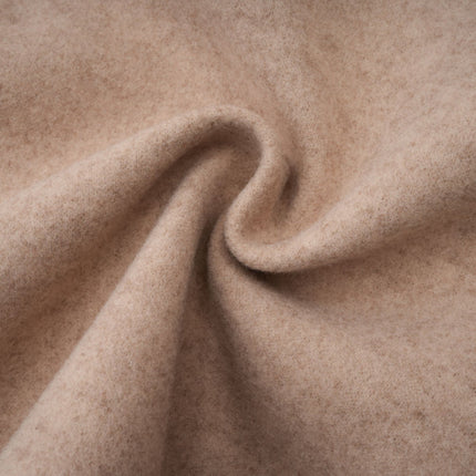 Ginevra Neutrals Coat with Embossed Gold-Tone Buttons and Faux-Fur Detailing
