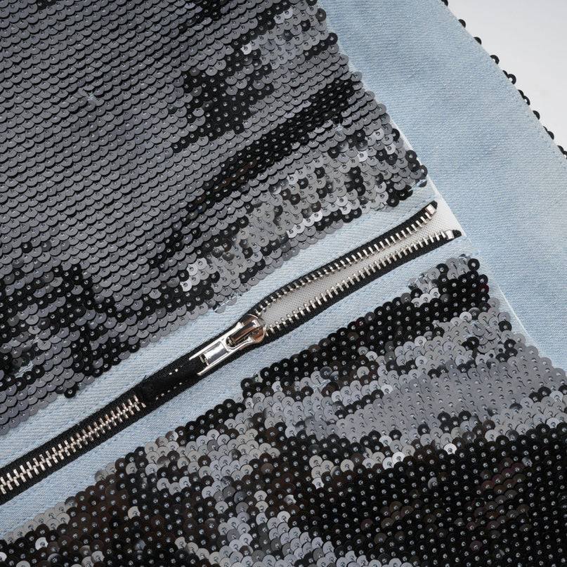 Gisèle sequinembellished bandeau mini dress