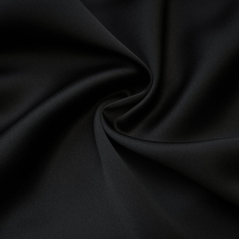 Giselle Black Maxi Dress with Crystal Embellishments Pleated Detailing and Flared Hem