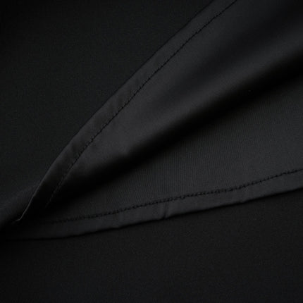 Giselle Black Maxi Dress with Crystal Embellishments Pleated Detailing Flared Hem and Off-the-Shoulder Design