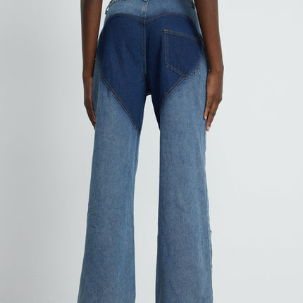Giuliana Blue High Waisted Cut Out Jeans