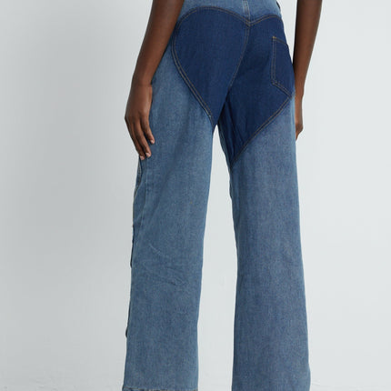 Giuliana Blue High Waisted Cut-Out Jeans