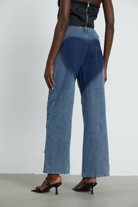 Giuliana Blue High Waisted Cut-Out Jeans