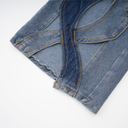 Giuliana Blue High-Waisted Cut-Out Jeans