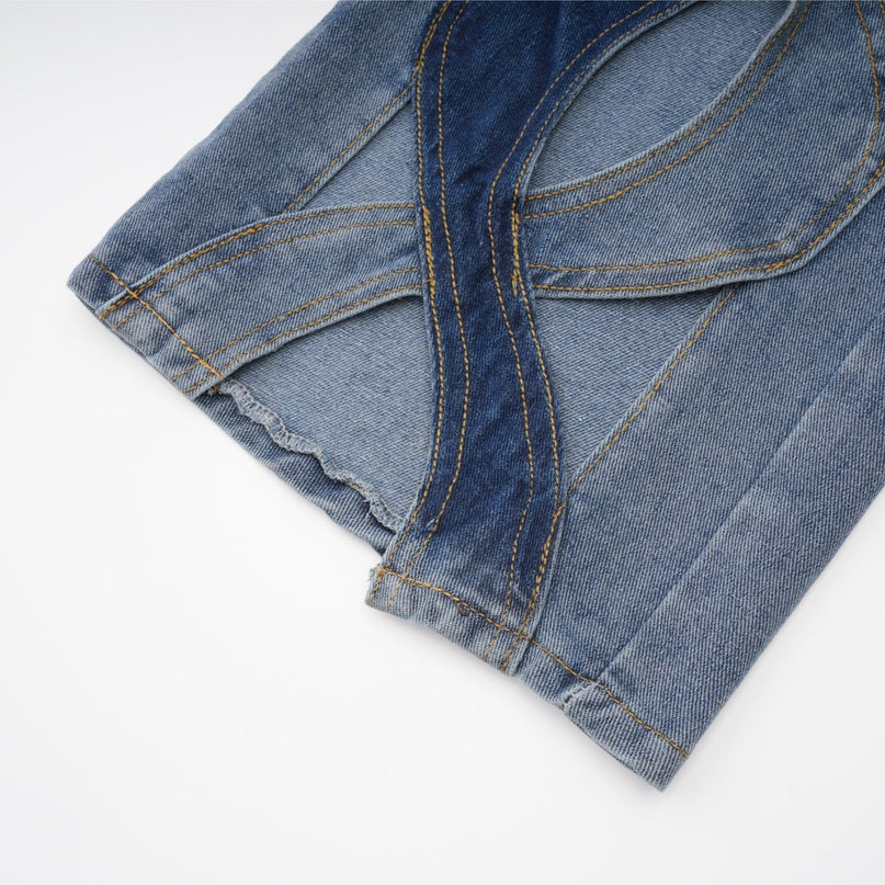 Giuliana Blue High-Waisted Cut-Out Jeans