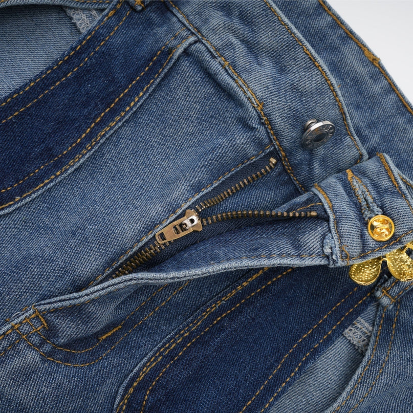 Giuliana Blue High Waisted Cut Out Panel Detail Jeans
