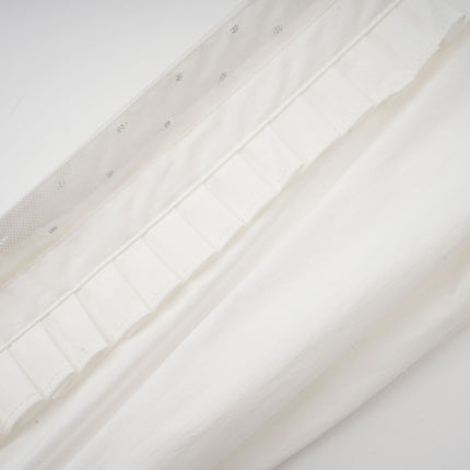 Giulietta White Pleated Scarf Collar Shirt 100% Terylene Fiber