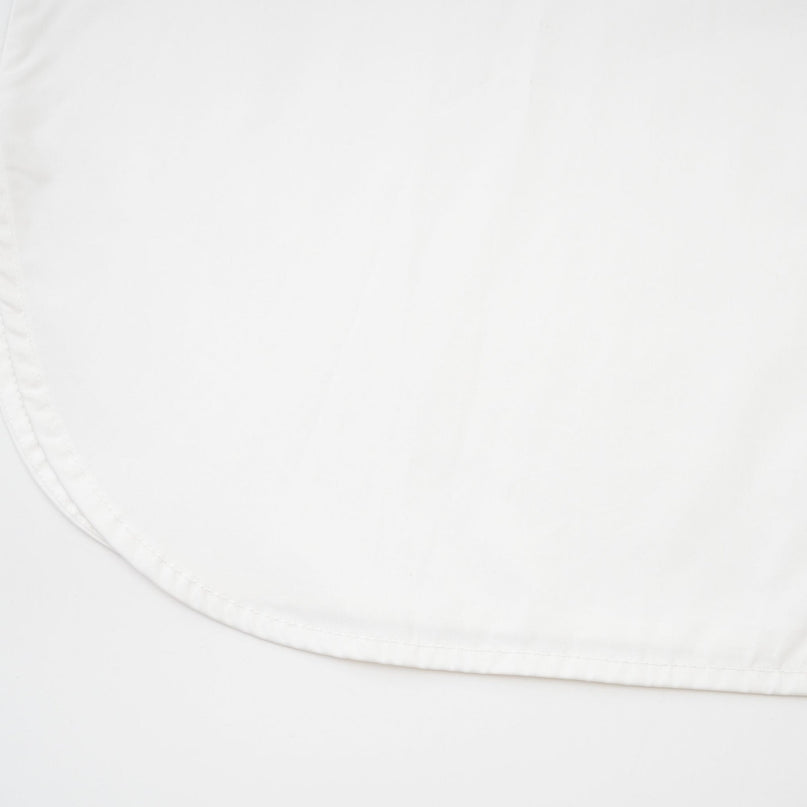 Guenda White Cotton Shirt with Pointed Collar and Buttoned Cuffs